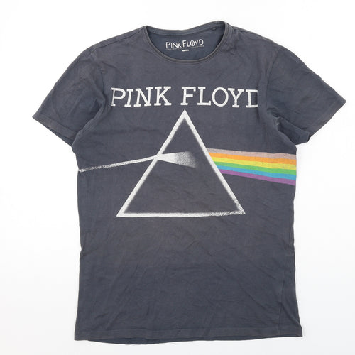 Pink Floyd Mens Grey Cotton T-Shirt Size S Crew Neck