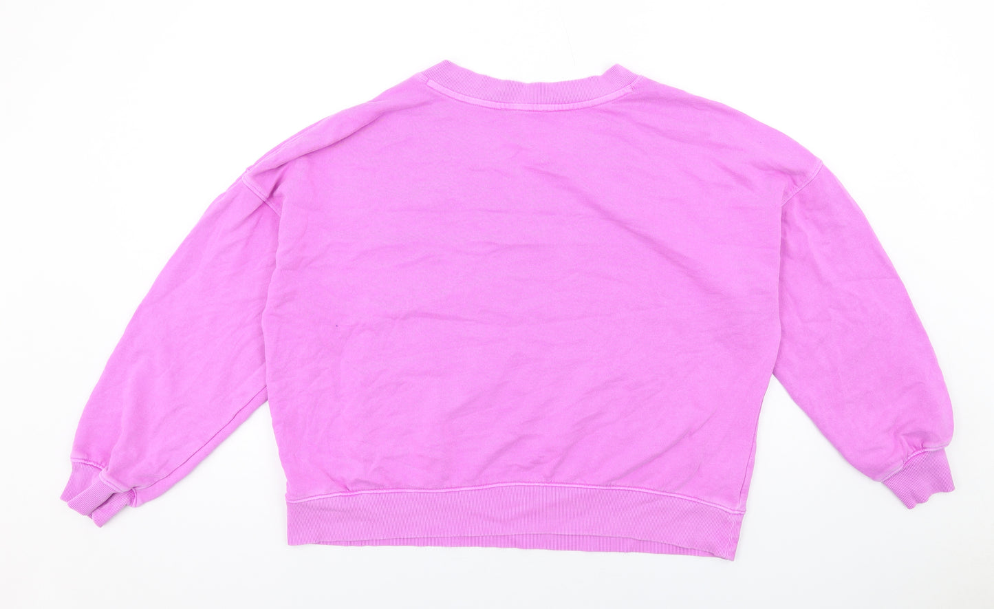 Boutique Womens Purple Cotton Pullover Sweatshirt Size M Pullover