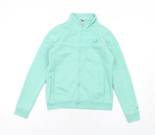 LA Gear Girls Green Basic Jacket Jacket Size 9-10 Years Zip