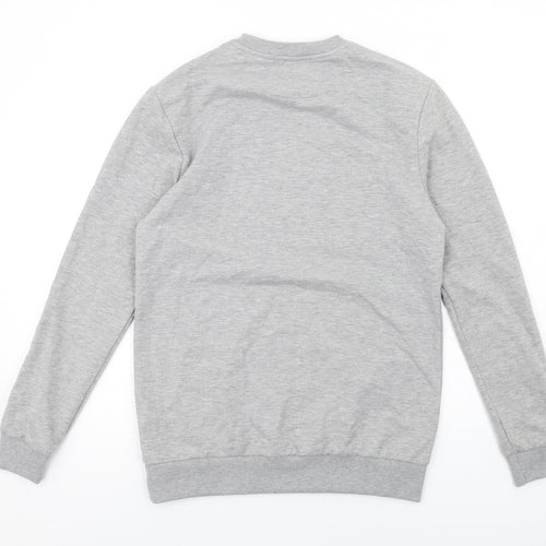 Boohoo Mens Grey Polyester Pullover Sweatshirt Size M