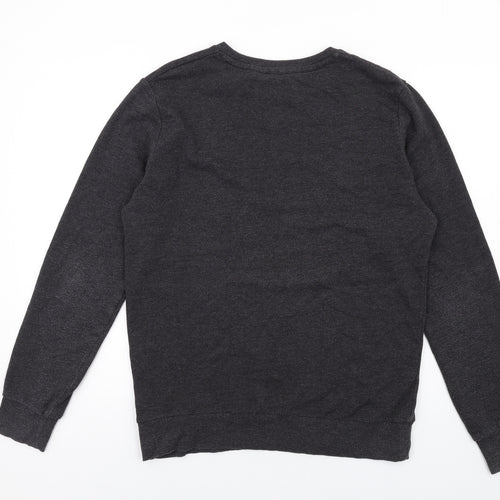 Brave Soul Mens Grey Cotton Pullover Sweatshirt Size XL