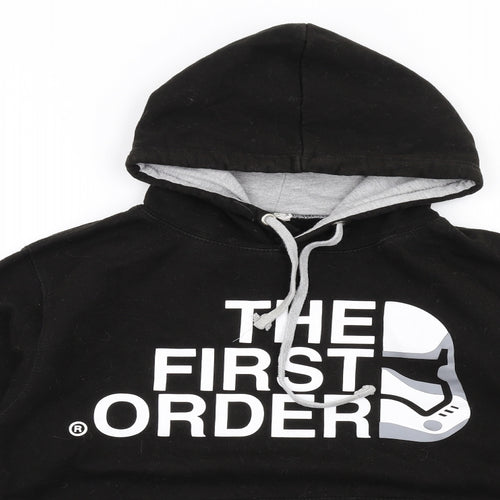 Star Wars Mens Black Cotton Pullover Hoodie Size S - The first order