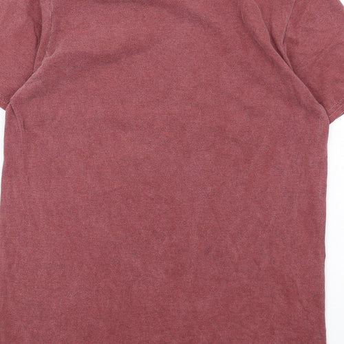 Walters Mens Red Cotton T-Shirt Size S Crew Neck
