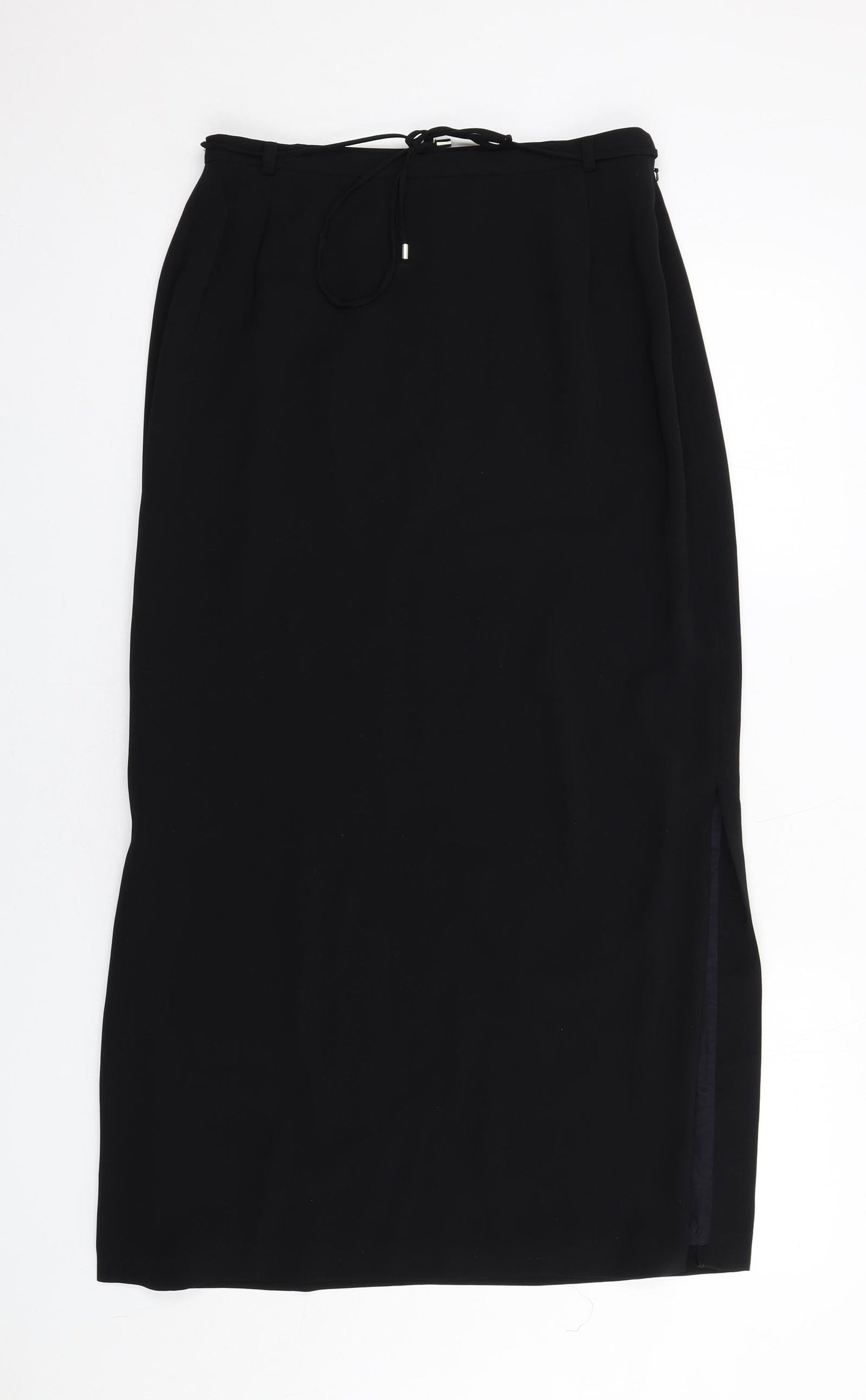 Betty Barclay Womens Black Polyester A-Line Skirt Size 14 Zip