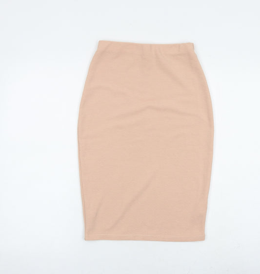 New Look Womens Pink Polyester Bandage Skirt Size 6