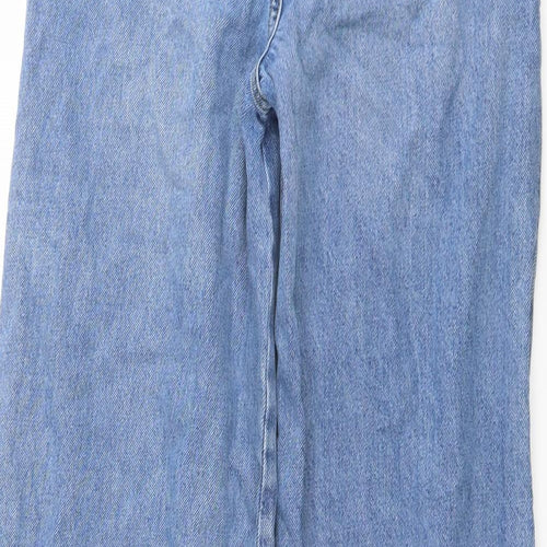 BDG Womens Blue Cotton Wide-Leg Jeans Size 27 in L32 in Regular Button
