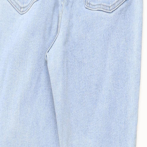 Blue Star Womens Blue Cotton Bootcut Jeans Size 12 L30 in Regular Button