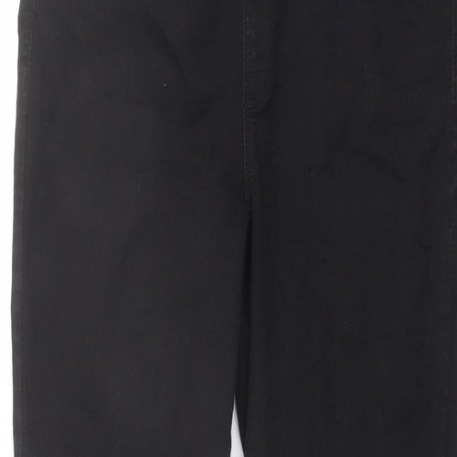 Simply Be Womens Black Cotton Jegging Jeans Size 16 L28 in Regular