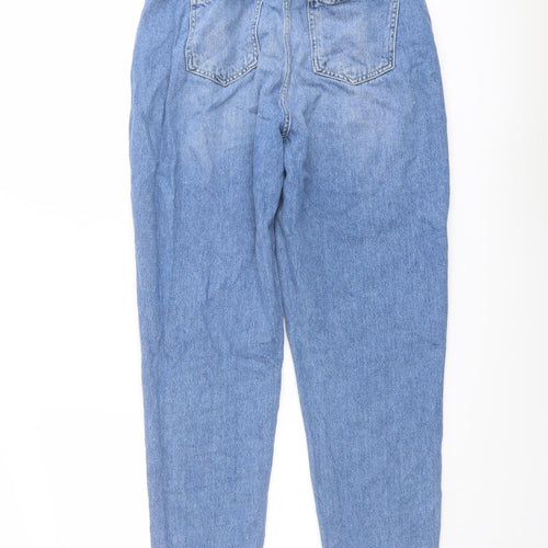 In the Style Womens Blue Cotton Tapered Jeans Size 12 L29 in Regular Button