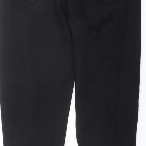 F&F Mens Black Cotton Skinny Jeans Size 34 in L32 in Regular Button