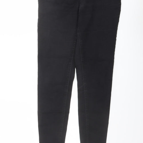 Marks and Spencer Womens Black Cotton Skinny Jeans Size 12 L27 in Regular