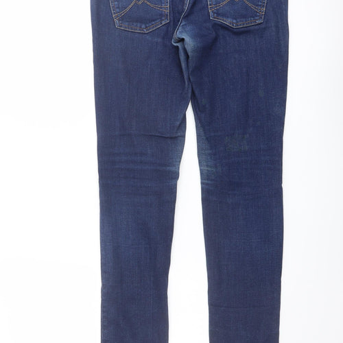 Mustang Womens Blue Cotton Skinny Jeans Size 27 in L32 in Regular Button