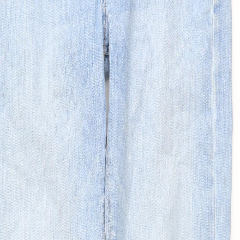 H&M Womens Blue Cotton Skinny Jeans Size 26 in L32 in Regular Button