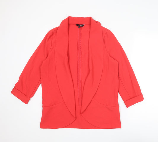 New Look Womens Red Jacket Blazer Size 14
