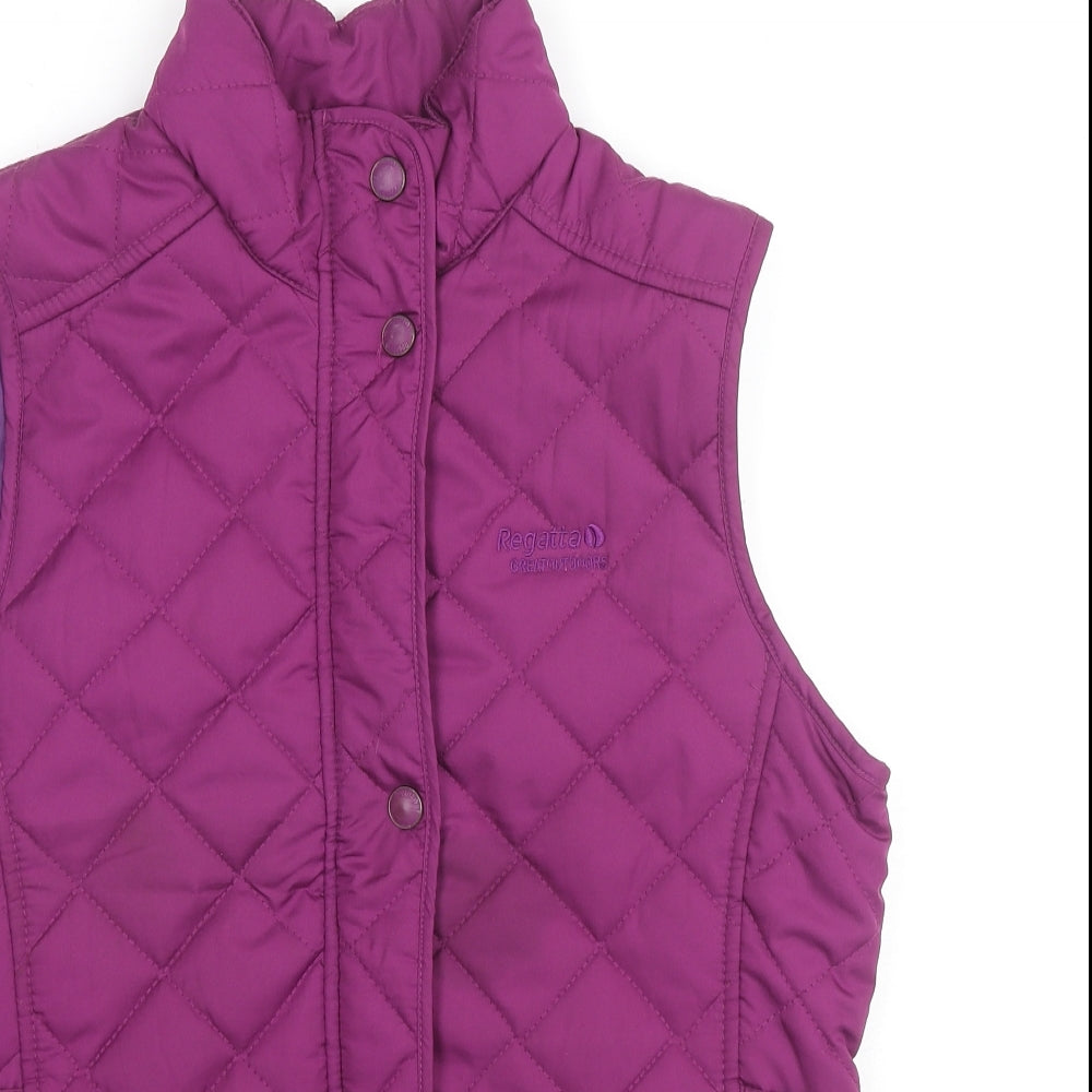 Regatta Womens Purple Gilet Jacket Size 12 Zip