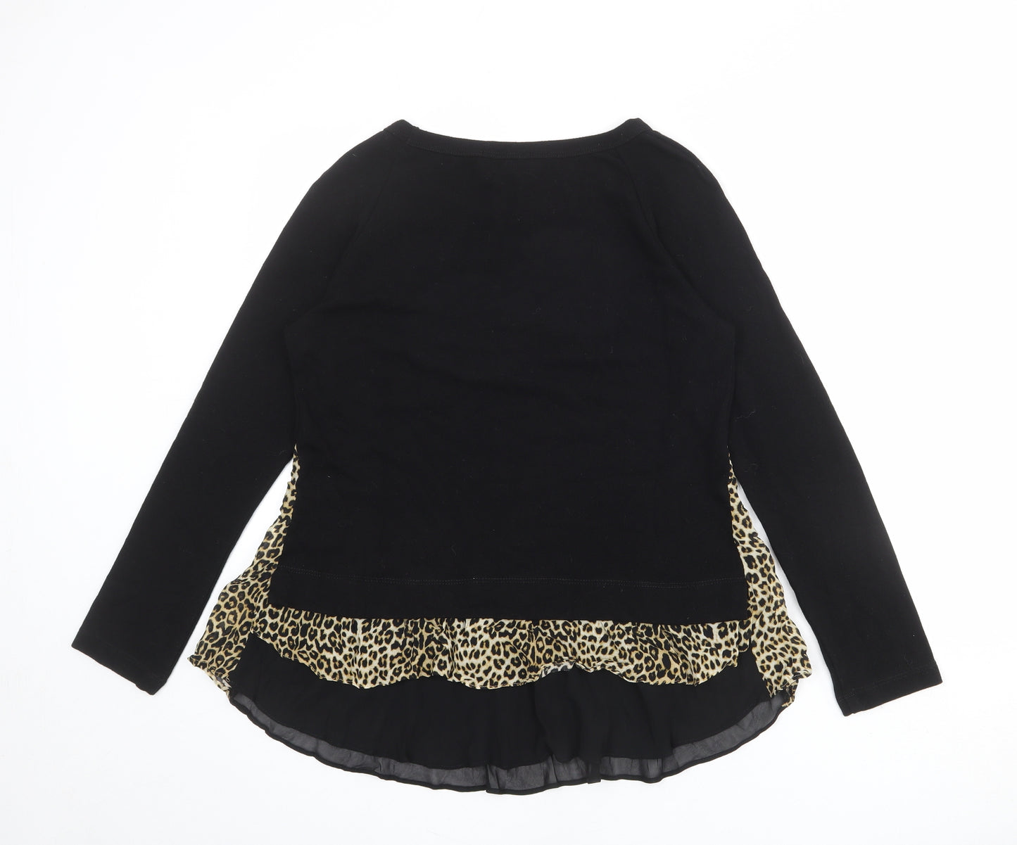 Karen Kane Womens Black Round Neck Polyester Pullover Jumper Size M