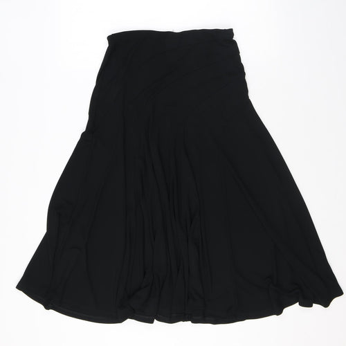 Autograph Womens Black Polyester Swing Skirt Size 10