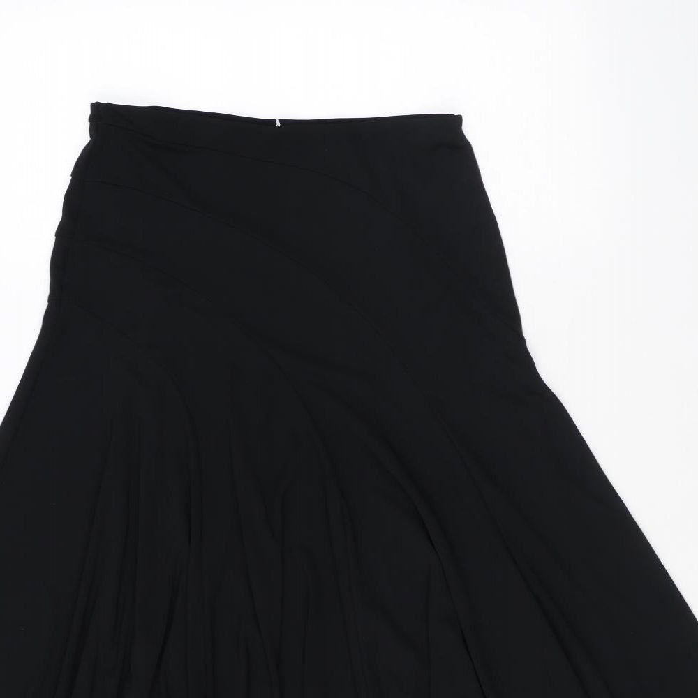 Autograph Womens Black Polyester Swing Skirt Size 10