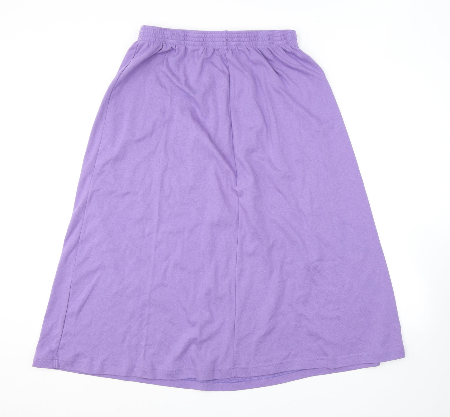 Damart Womens Purple Polyester A-Line Skirt Size 18