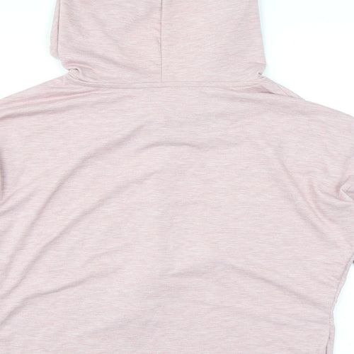 Tresics Womens Pink 100% Polyester Pullover Hoodie Size M Pullover