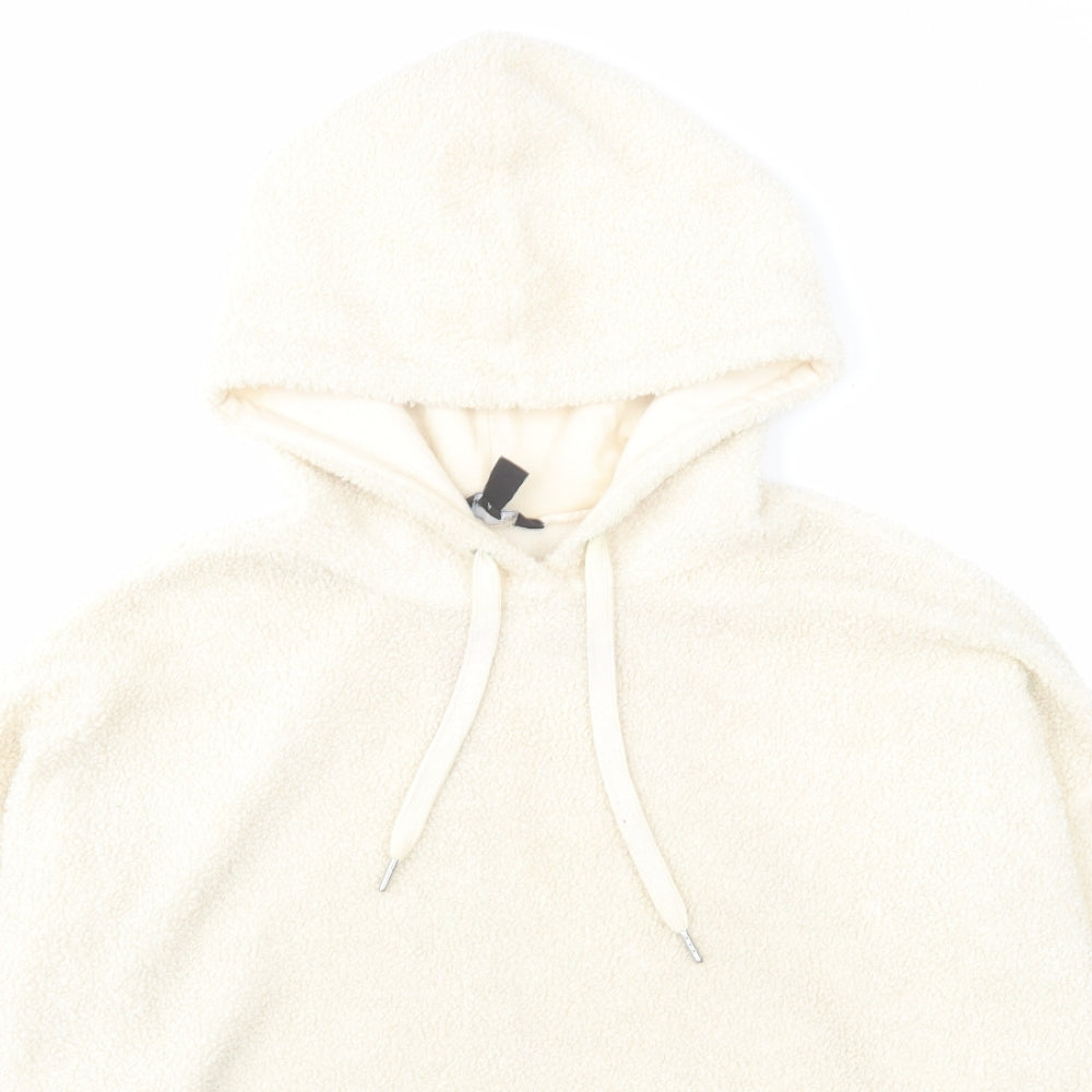 New Look Womens Beige Polyester Pullover Hoodie Size 10 Pullover