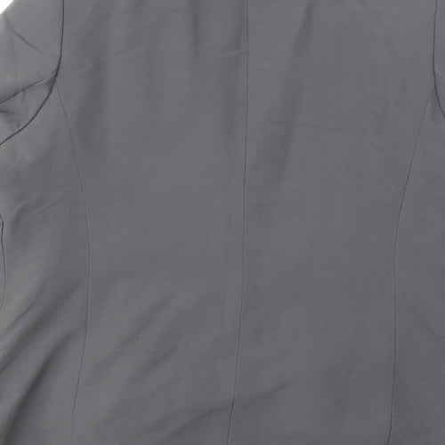 IsabellaCole Womens Grey Jacket Blazer Size 18 Hook & Eye