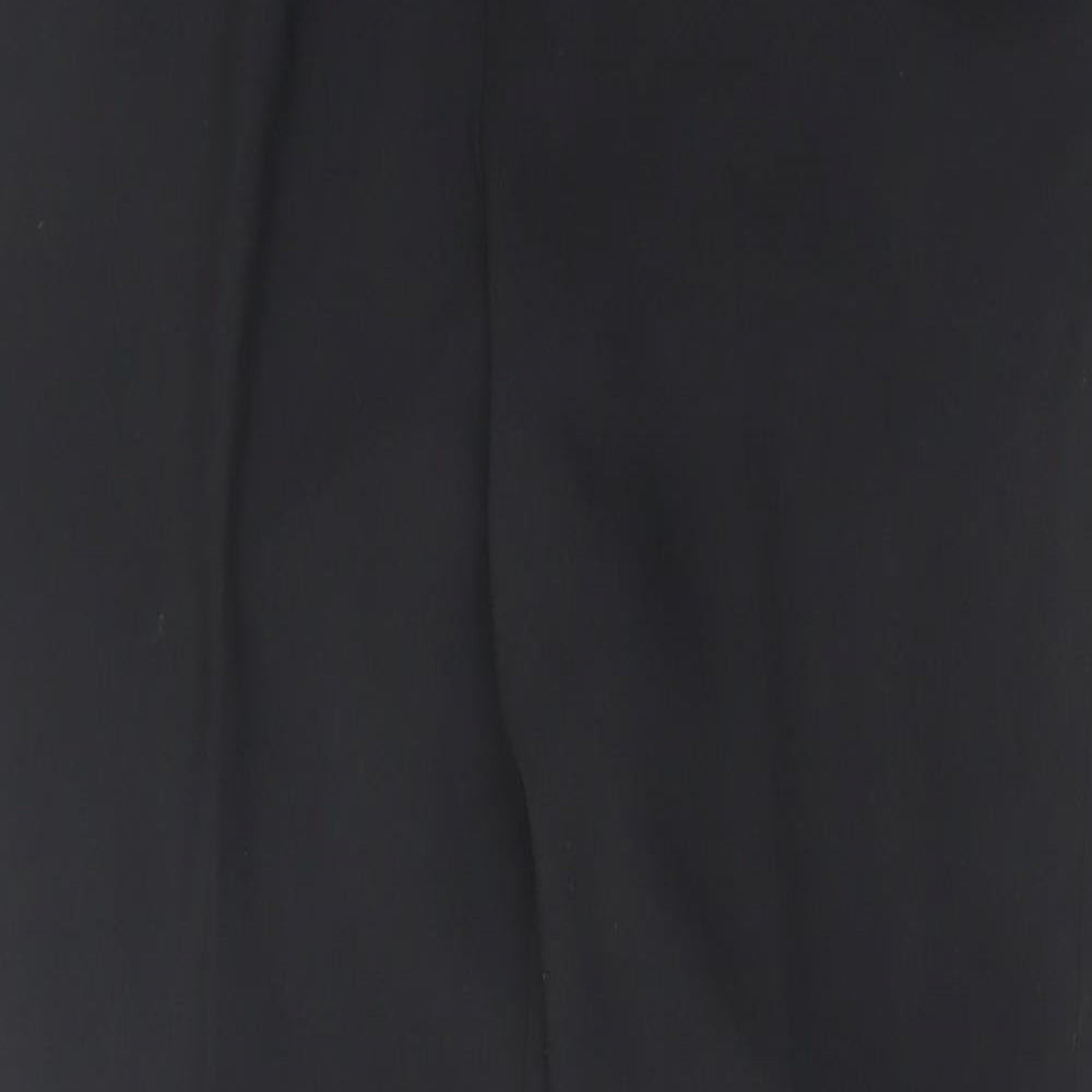 NEXT Womens Black Polyester Dress Pants Trousers Size 12 L29 in Regular Hook & Eye