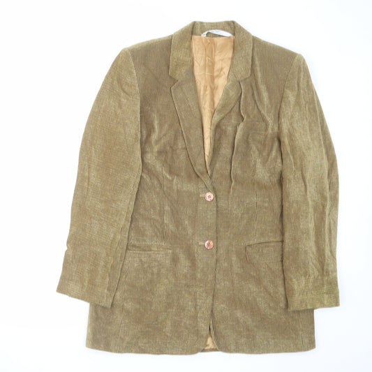 Marks and Spencer Womens Brown Jacket Blazer Size 12 Button