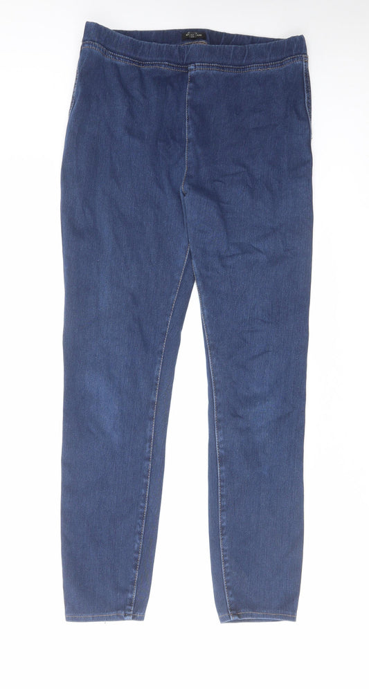 River Island Womens Blue Cotton Jegging Jeans Size 12 L27 in Regular