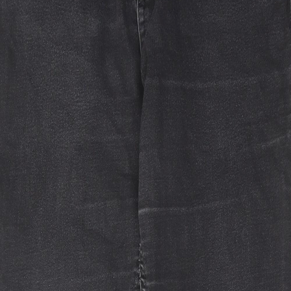 Red Herring Womens Black Cotton Skinny Jeans Size 12 L28 in Regular Zip
