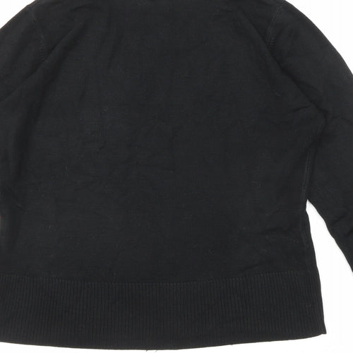 NEXT Womens Black Roll Neck Acrylic Pullover Jumper Size 14