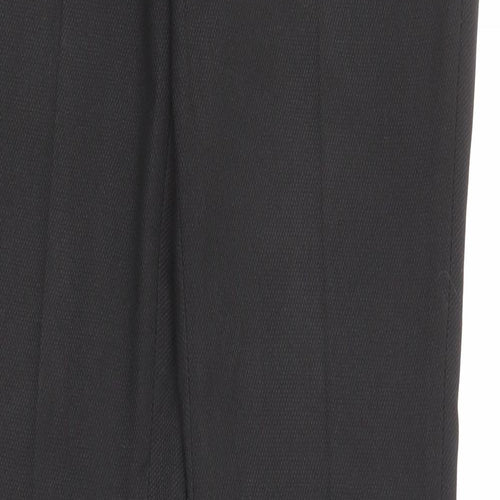 NEXT Womens Black Polyester Dress Pants Trousers Size 8 L34 in Regular Zip