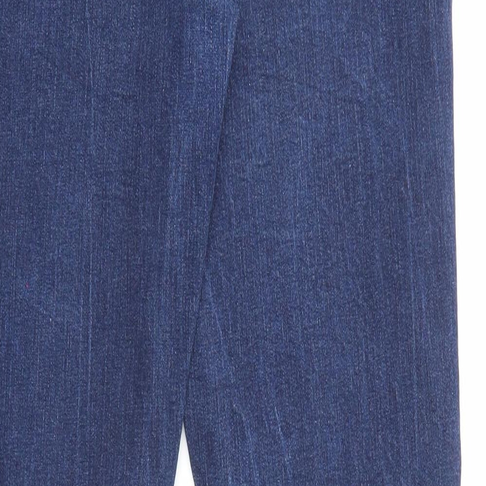 Farah Mens Blue Cotton Straight Jeans Size 34 in L32 in Regular Zip
