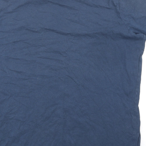 Lee Cooper Mens Blue Cotton T-Shirt Size M Crew Neck