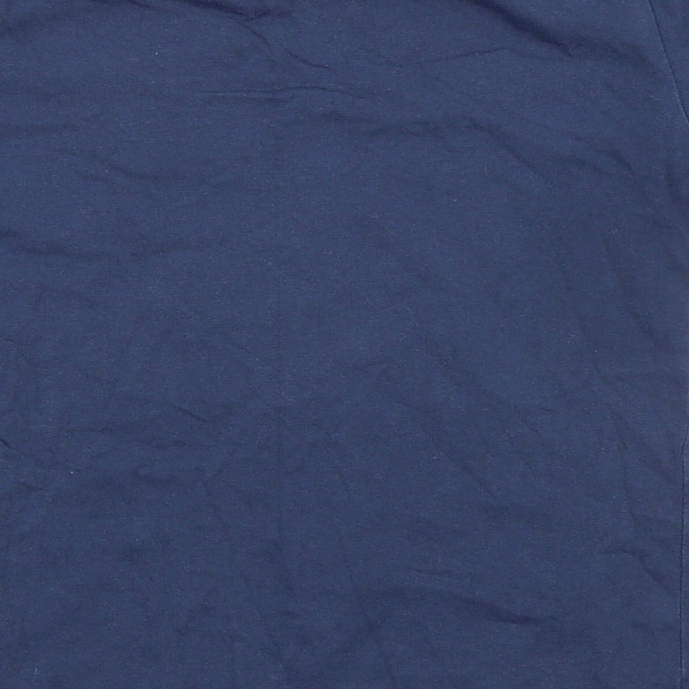 H&M Boys Blue 100% Cotton Basic T-Shirt Size 6 Years Round Neck Pullover - Size 6-8 Years Zanzibar Tigers