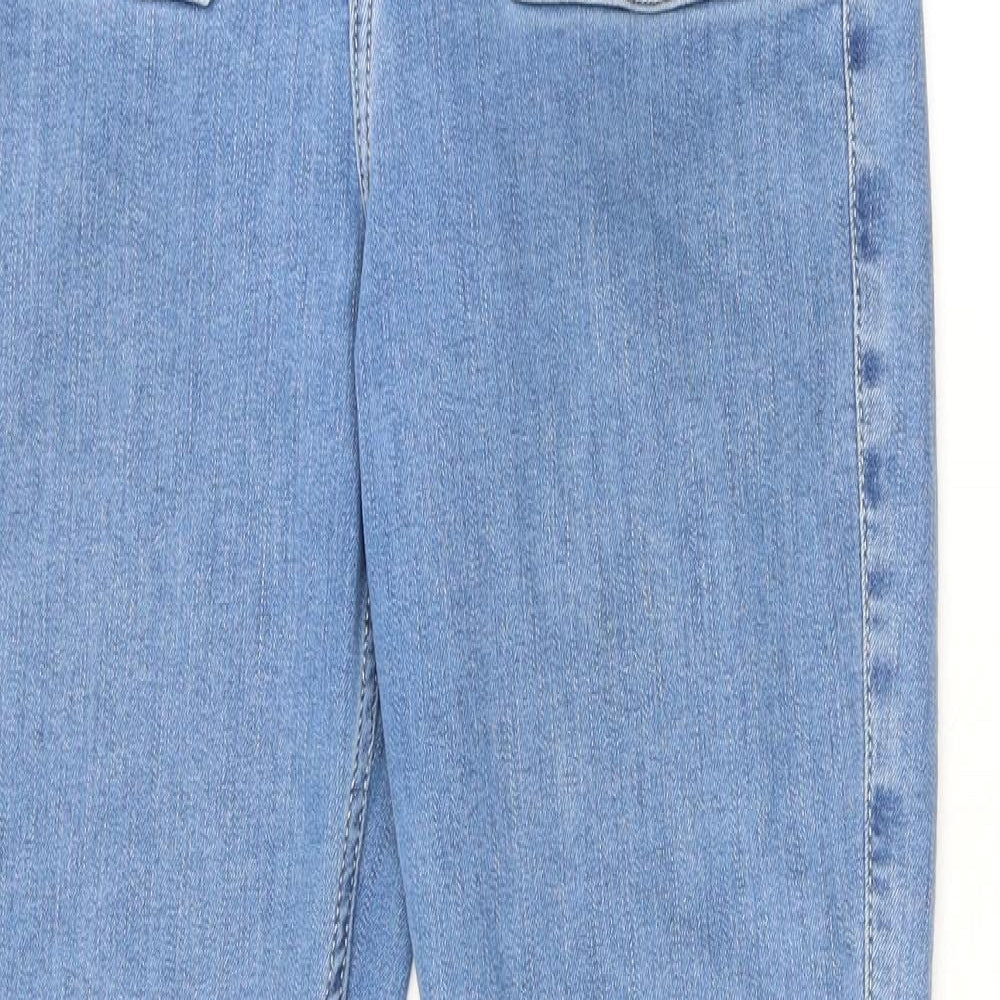 Hollister Womens Blue Cotton Flared Jeans Size 26 in L31 in Regular Zip