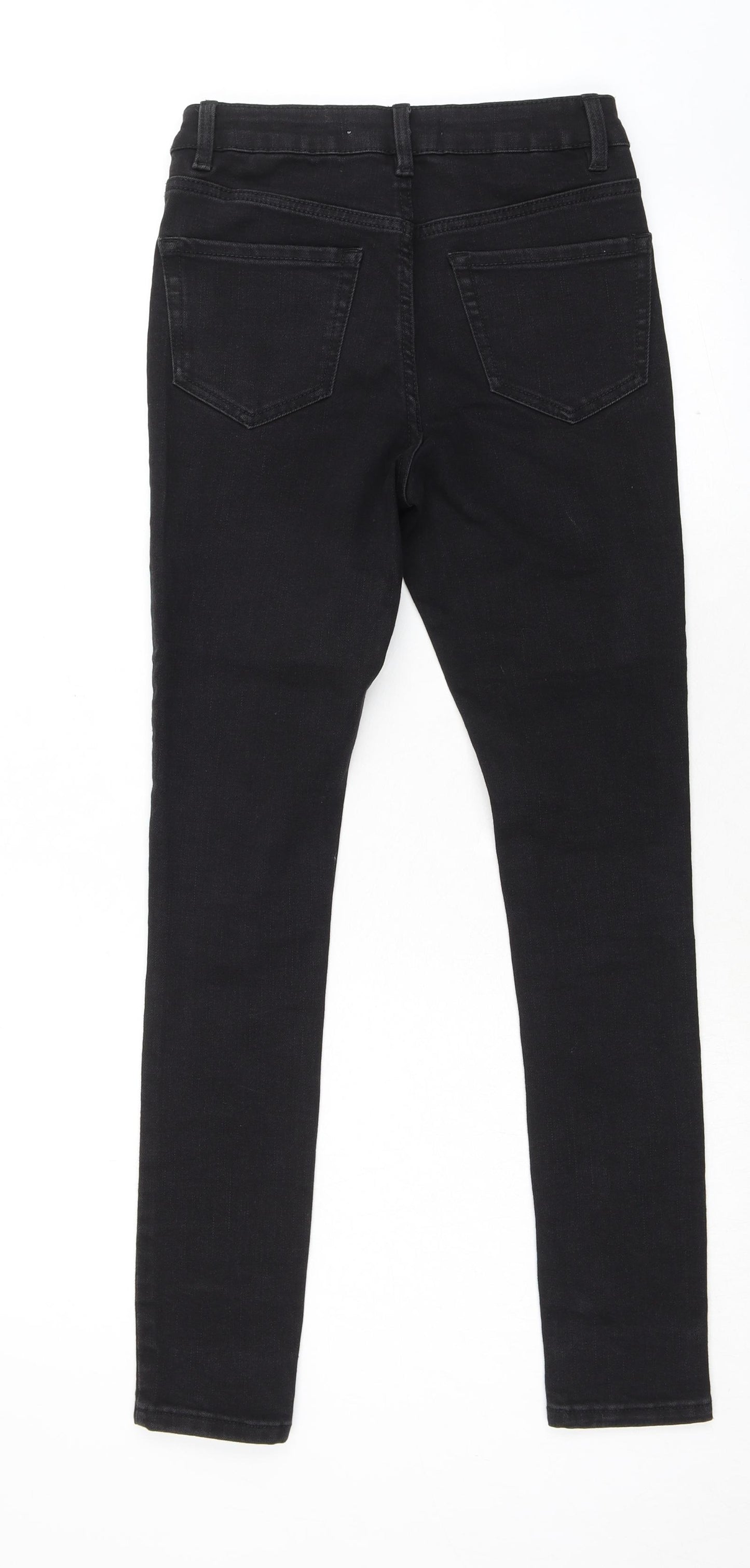 George Womens Black Cotton Skinny Jeans Size 8 L29 in Slim Zip
