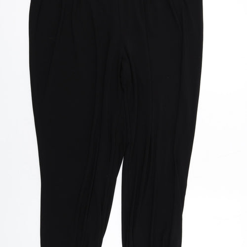 Evans Womens Black Polyester Harem Trousers Size 20 L29 in Regular