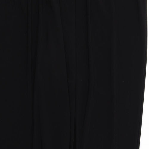 Evans Womens Black Polyester Harem Trousers Size 20 L29 in Regular
