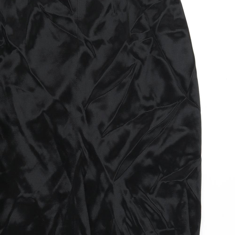 Principles Womens Black Acetate Straight & Pencil Skirt Size 14 Zip