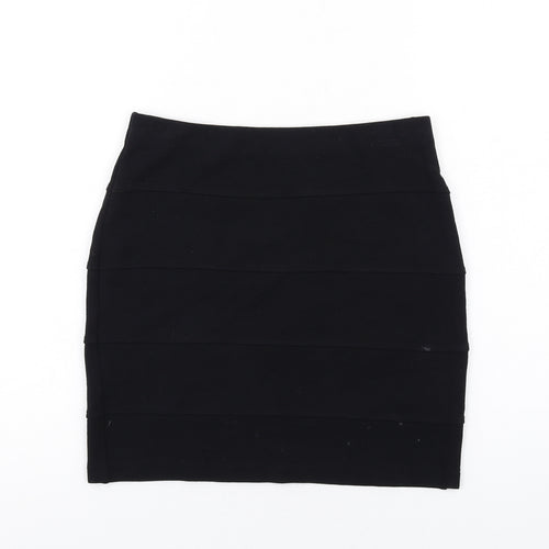Marks and Spencer Womens Black Viscose Bandage Skirt Size 8
