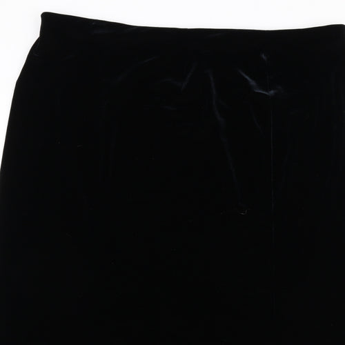 Marks and Spencer Womens Black Polyester A-Line Skirt Size 20
