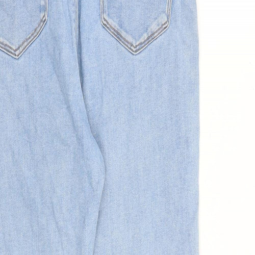 ASOS Womens Blue Cotton Skinny Jeans Size 32 in L30 in Slim Zip