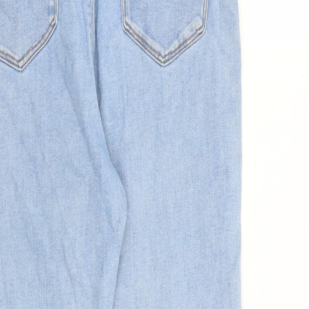 ASOS Womens Blue Cotton Skinny Jeans Size 32 in L30 in Slim Zip