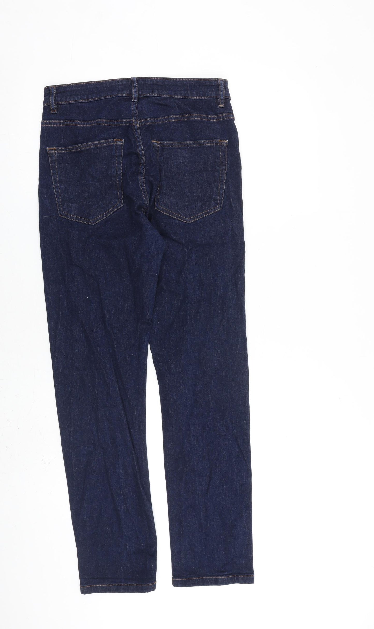 NEXT Mens Blue Cotton Straight Jeans Size 30 in L28 in Regular Zip