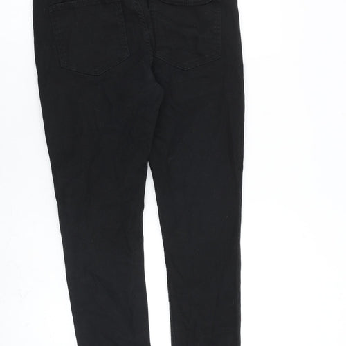 Denim & Co. Mens Black Cotton Straight Jeans Size 32 in L30 in Regular Button