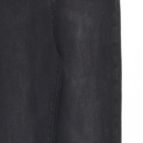 Denim & Co. Womens Black Cotton Skinny Jeans Size 8 L28 in Regular Zip