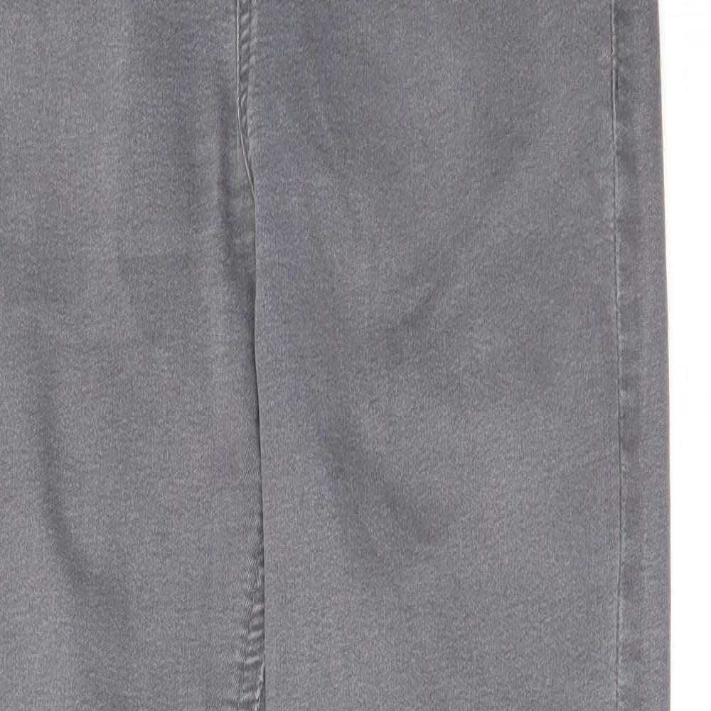 Marks and Spencer Womens Grey Cotton Jegging Jeans Size 12 L28 in Regular