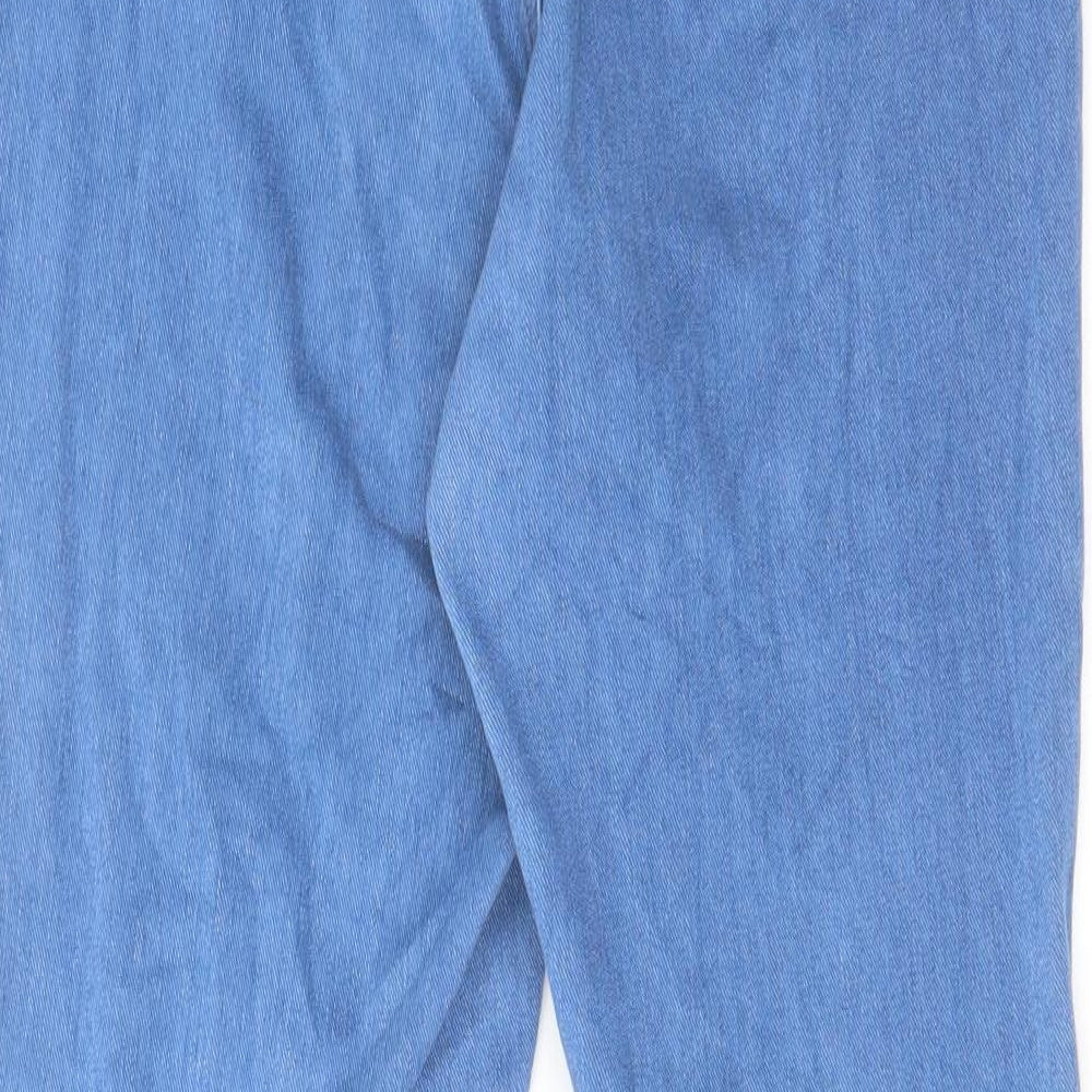F&F Womens Blue Cotton Jegging Jeans Size 14 L28 in Regular