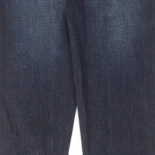 George Womens Blue Cotton Skinny Jeans Size 14 L31 in Regular Zip